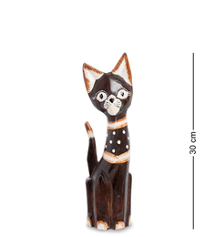 Статуэтка "Кошка" 30 см (албезия, о.Бали) Decor and Gift