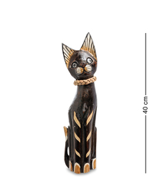 Статуэтка "Кошка" 40 см (албезия, о.Бали) Decor and Gift