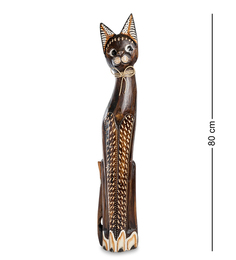 Статуэтка "Кошка" 80 см (албезия, о.Бали) Decor and Gift