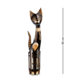 Статуэтка "Кошка" 60 см (албезия, о.Бали) Decor and Gift