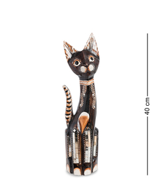 Статуэтка "Кошка" 40 см (албезия, о.Бали) Decor and Gift