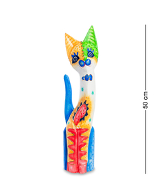 Статуэтка "Кошка" 50 см (албезия, о.Бали) Decor and Gift