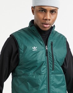 Двусторонний жилет синего и зеленого цвета adidas Snowboarding Meade Pro-Многоцветный