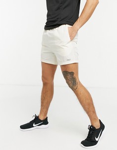 Спортивные нейлоновые шорты средней длины ASOS 4505-Кремовый