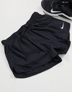 Черные шорты с ремнем Nike Running-Черный