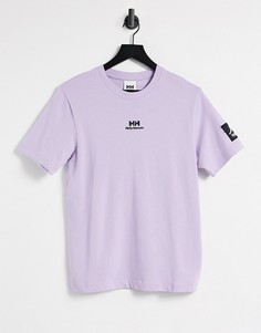 Сиреневая футболка с нашивкой Helly Hansen YU-Фиолетовый