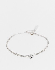 Посеребренный браслет-цепочка Olivia Burton Lucky Bee-Серебряный