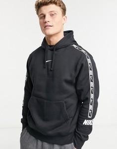 Худи черного цвета с фирменной лентой Nike Repeat Pack-Черный цвет