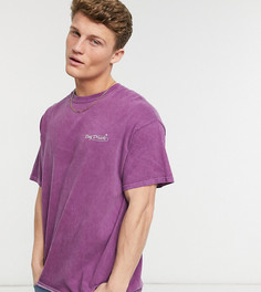 Фиолетовая окрашенная футболка с принтом «Day Dream» New Look-Сиреневый
