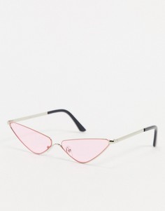 Розовые солнцезащитные очки "кошачий глаз" AJ Morgan-Розовый цвет