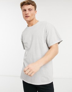 Серая футболка с принтом «Respect» Topman-Серый