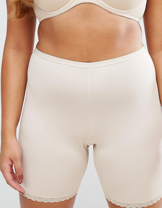 Трусики Yours Clothing Thigh Smoother-Бежевый