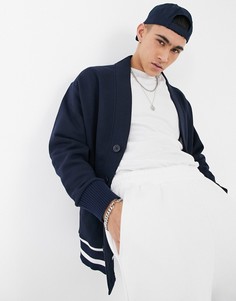 Темно-синий трикотажный кардиган в стиле "extreme oversized" ASOS DESIGN