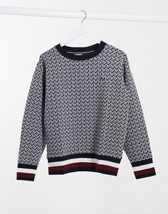 Серый свитшот с монограммой Tommy Hilfiger Collections
