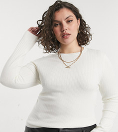 Белый джемпер New Look Curve
