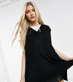 Трикотажный джемпер-жилет в стиле oversized Rokoko-Черный цвет