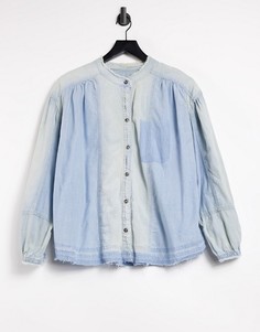 Синий джинсовый топ Free People Set Sail-Голубой