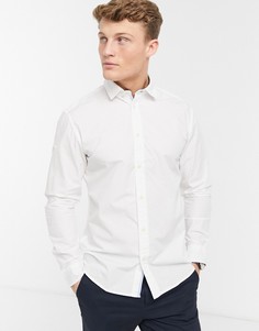 Рубашка узкого кроя с длинными рукавами Selected Homme Mark-Белый