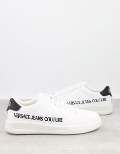 Белые кроссовки с принтом в виде логотипа Versace Jeans Couture-Белый