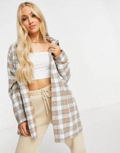 Куртка-рубашка в клетку в стиле oversized Public Desire-Многоцветный
