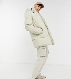 Светло-бежевый пуховик ASOS DESIGN Tall-Кремовый