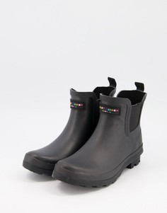 Черные резиновые ботинки челси Kurt Geiger London Sleet-Синий