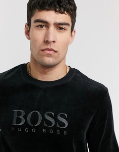 Черный свитшот BOSS Bodywear-Черный цвет