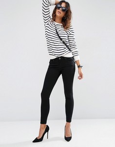 Черные джинсы скинни с заниженной талией ASOS DESIGN Whitby-Черный цвет