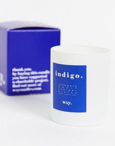 Свеча с ароматом розмарина и кедра WXY. Indigo., 200 г-Бесцветный