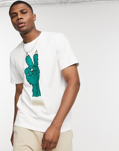 Белая футболка с логотипом PUMA x The Hundreds-Зеленый