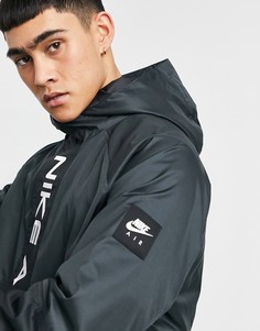 Черная/серая куртка с капюшоном Nike Air-Черный цвет