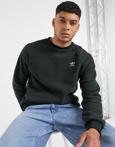 Черный свитшот из плотного флиса adidas Originals