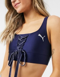 Темно-синий бюстгальтер PUMA Icons 2.0 fashion
