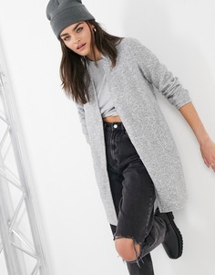 Светло-серая куртка с начесом Vero Moda-Серый