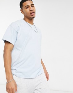 Голубая футболка с принтом «Somewhere» Topman-Голубой