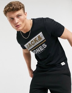 Черная футболка с круглым вырезом Jack & Jones-Черный цвет