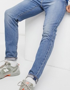 Синие узкие джинсы с эффектом застиранности Levis 512-Голубой Levis®