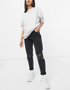 Черные джинсы с рваной отделкой Dr Denim Nora-Черный цвет