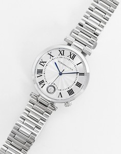 Часы-браслет с синими стрелками BCBG Max Azria-Серебристый