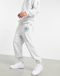 Джоггеры в стиле oversized с принтом в виде римских цифр от комплекта ASOS DESIGN-Белый