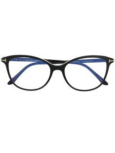 Tom Ford Eyewear очки TF5576-B в круглой оправе
