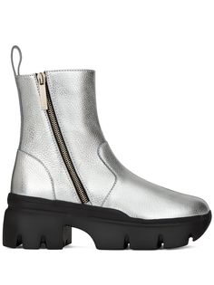 Giuseppe Zanotti ботинки с эффектом металлик