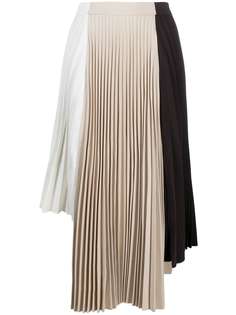 Rokh плиссированная юбка миди асимметричного кроя
