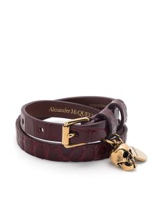 Alexander McQueen браслет с декором Skull