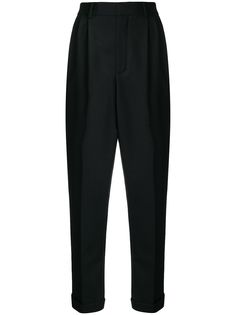 Saint Laurent укороченные зауженные брюки