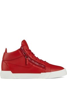 Giuseppe Zanotti высокие кеды с молниями
