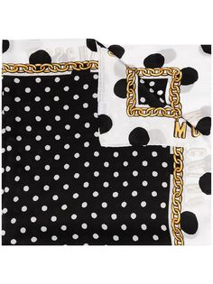 Moschino платок с принтом в горох