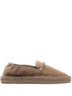Brunello Cucinelli эспадрильи с декором Monili