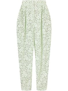 Dolce & Gabbana укороченные брюки с цветочным кружевом