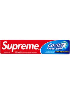 Supreme зубная паста из коллаборации с Colgate